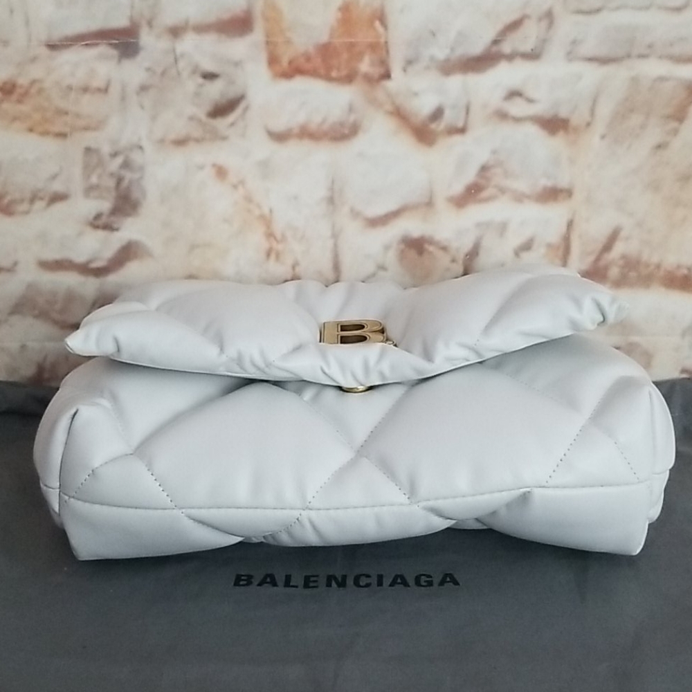 New Balenciaga Touch Puffy Quilted Clutch Bag - Picture 9 of 14